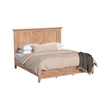 Pemberly Row Solid Wood Select Hardwood King Standard Bed in Wheat