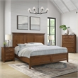 Pemberly Row Solid Wood Select Hardwood King Standard Bed in Tuscan