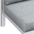 Pemberly Row Aluminum Outdoor 6-Piece Sectional Sofa Set in Buff
