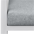 Pemberly Row Aluminum Outdoor 6-Piece Sectional Sofa Set in Buff