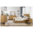 Pemberly Row Oak Veneer 6-Drawer Gentleman's Chest in Natural Oak