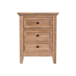 Pemberly Row Solid Wood Select Hardwood Bedroom Nightstand in Wheat