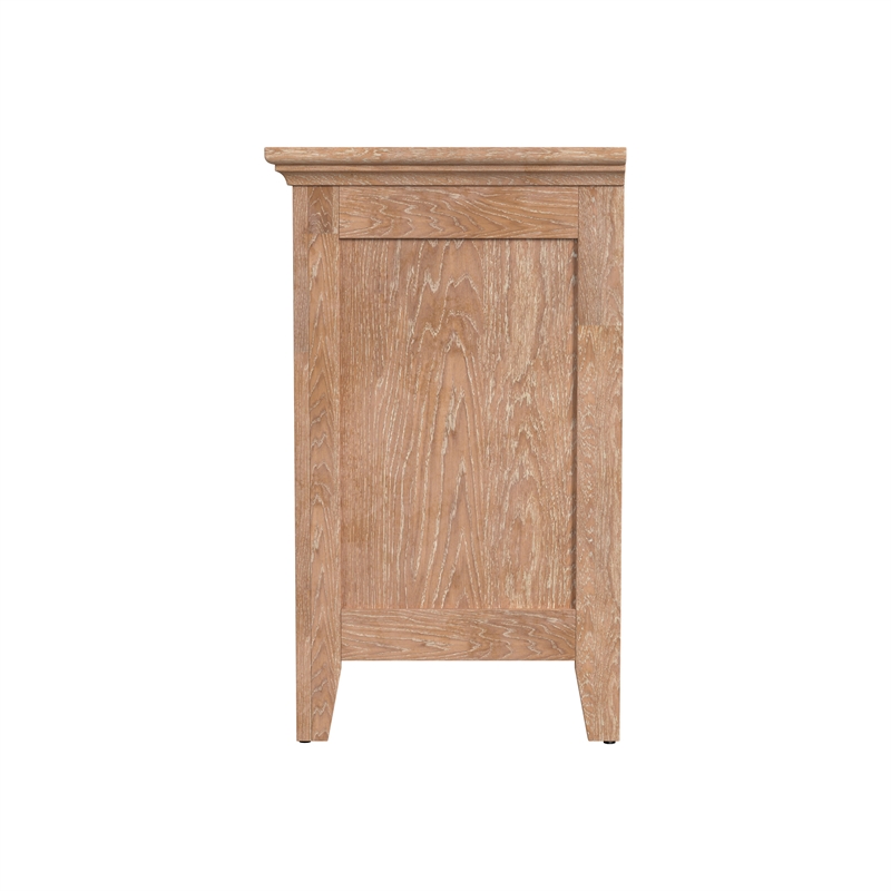 Pemberly Row Solid Wood Select Hardwood Bedroom Nightstand in Wheat