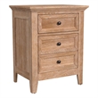 Pemberly Row Solid Wood Select Hardwood Bedroom Nightstand in Wheat