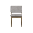 Pemberly Row Stackable Upholstered Dining Chair in Sandbar Oak