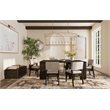 Pemberly Row Stackable Upholstered Dining Chair in Reclaimed Chevron