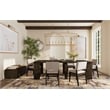 Pemberly Row Stackable Upholstered Dining Chair in Reclaimed Chevron