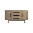Pemberly Row Rubberwood Sideboard with Stone Top in French Oak