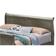Pemberly Row Modern Queen Sleigh Bed in Wood - Gray Finish