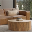 Pemberly Row Right-Arm Sofa Module in Genuine Caramel Brown Leather