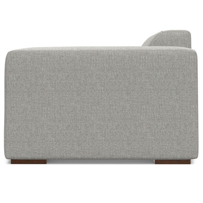 Pemberly Row Right-Arm Sofa Module in Pale Grey Performance Fabric