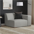 Pemberly Row Right-Arm Sofa Module in Pale Grey Performance Fabric