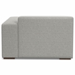 Pemberly Row Right-Arm Sofa Module in Pale Grey Performance Fabric