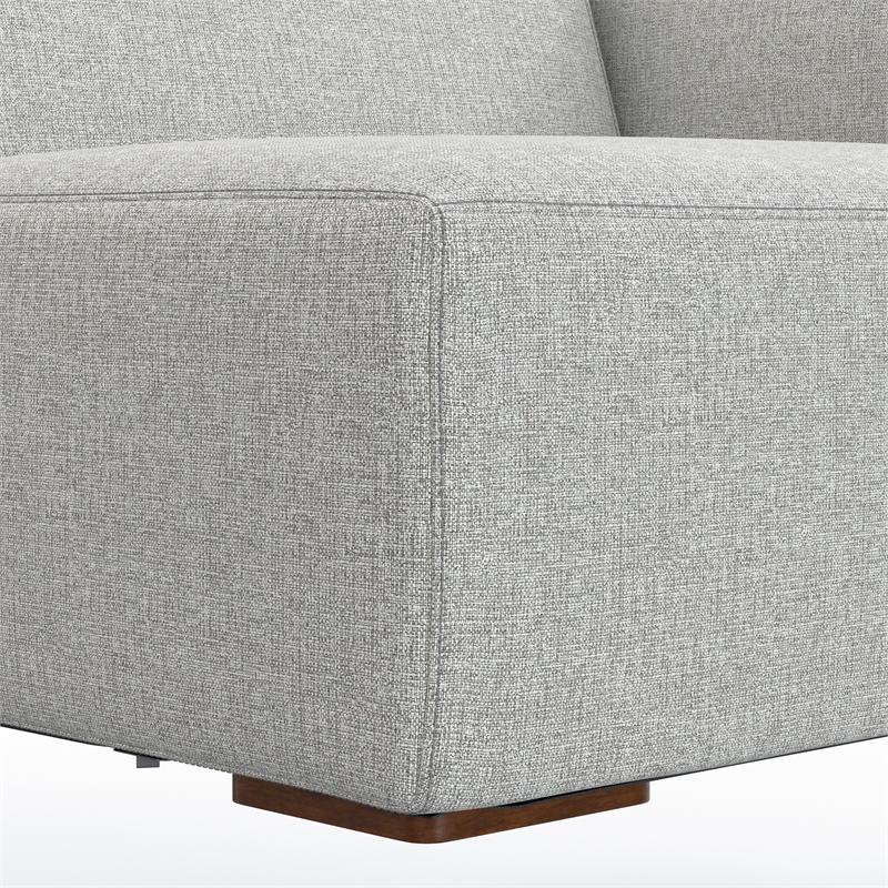 Pemberly Row Right-Arm Sofa Module in Pale Grey Performance Fabric
