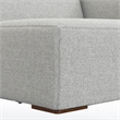 Pemberly Row Right-Arm Sofa Module in Pale Grey Performance Fabric