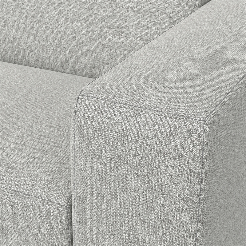 Pemberly Row Right-Arm Sofa Module in Pale Grey Performance Fabric