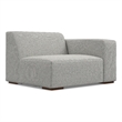 Pemberly Row Right-Arm Sofa Module in Pale Grey Performance Fabric