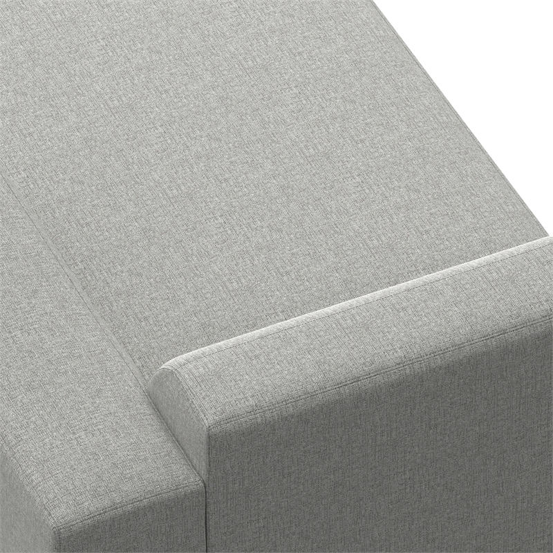 Pemberly Row Right Chaise Sofa Module in Pale Grey Performance Fabric