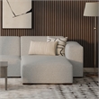 Pemberly Row Right Chaise Sofa Module in Pale Grey Performance Fabric