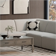 Pemberly Row Corner Sofa Module in Pale Grey Performance Fabric