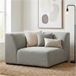 Pemberly Row Corner Sofa Module in Pale Grey Performance Fabric