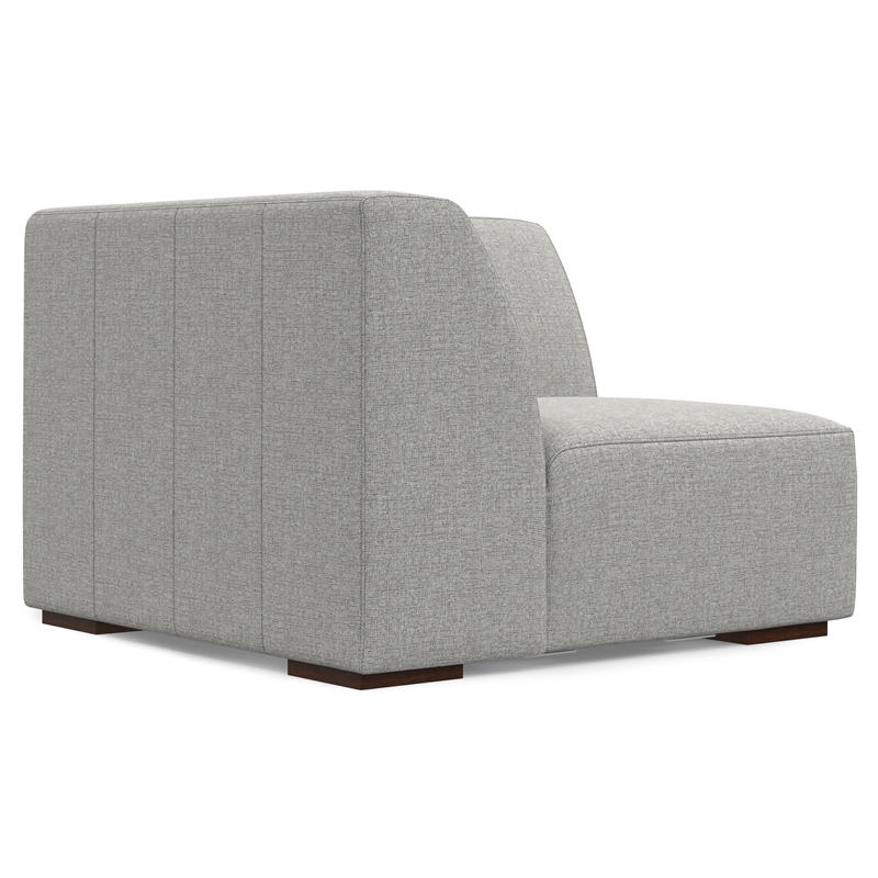 Pemberly Row Corner Sofa Module in Pale Grey Performance Fabric