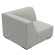 Pemberly Row Corner Sofa Module in Pale Grey Performance Fabric