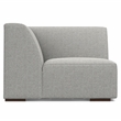 Pemberly Row Corner Sofa Module in Pale Grey Performance Fabric