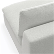 Pemberly Row Center Armless Sofa Module in Cloud Grey Performance Fabric