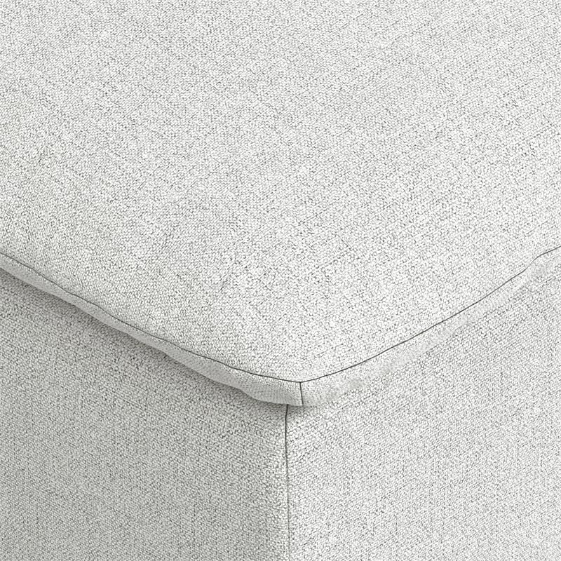 Pemberly Row Ottoman in Cloud Grey Performance Fabric