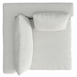 Pemberly Row Right-Arm Sofa Module in Cloud Grey Performance Fabric