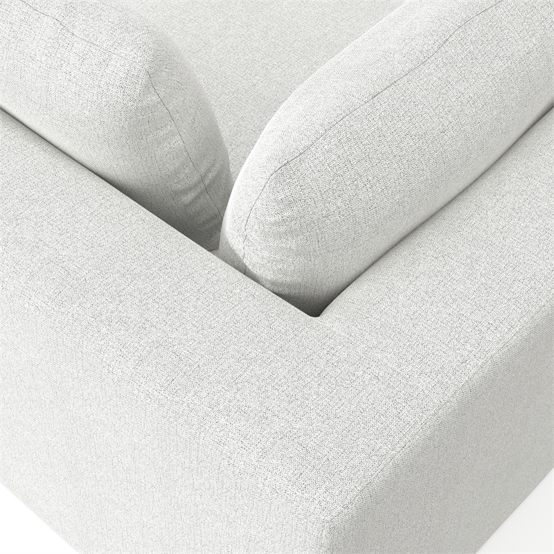 Pemberly Row Right-Arm Sofa Module in Cloud Grey Performance Fabric