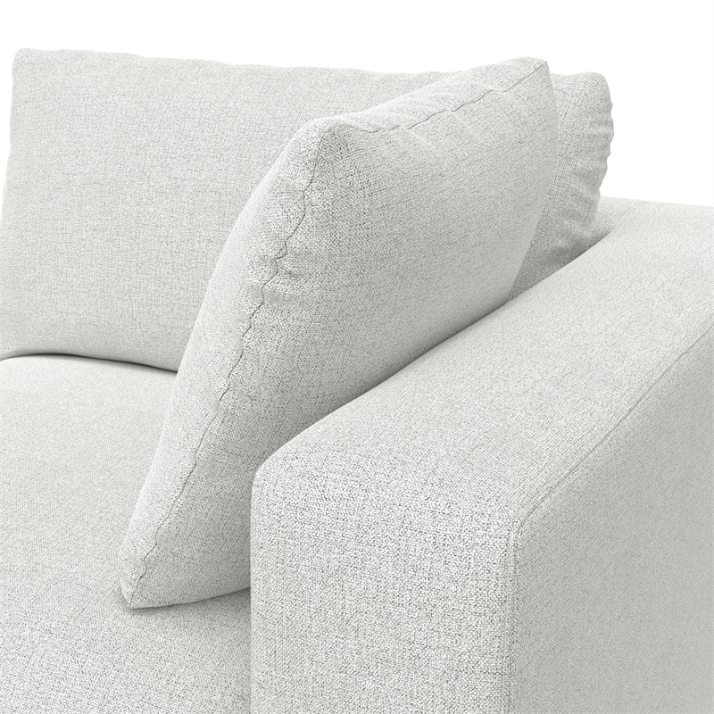 Pemberly Row Right-Arm Sofa Module in Cloud Grey Performance Fabric