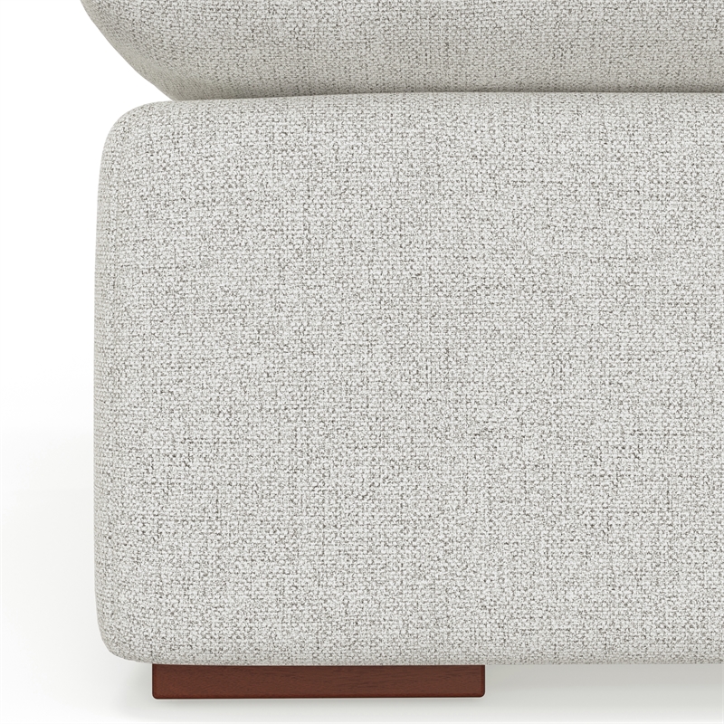 Pemberly Row Right-Arm Sofa Module in Cloud Grey Performance Fabric