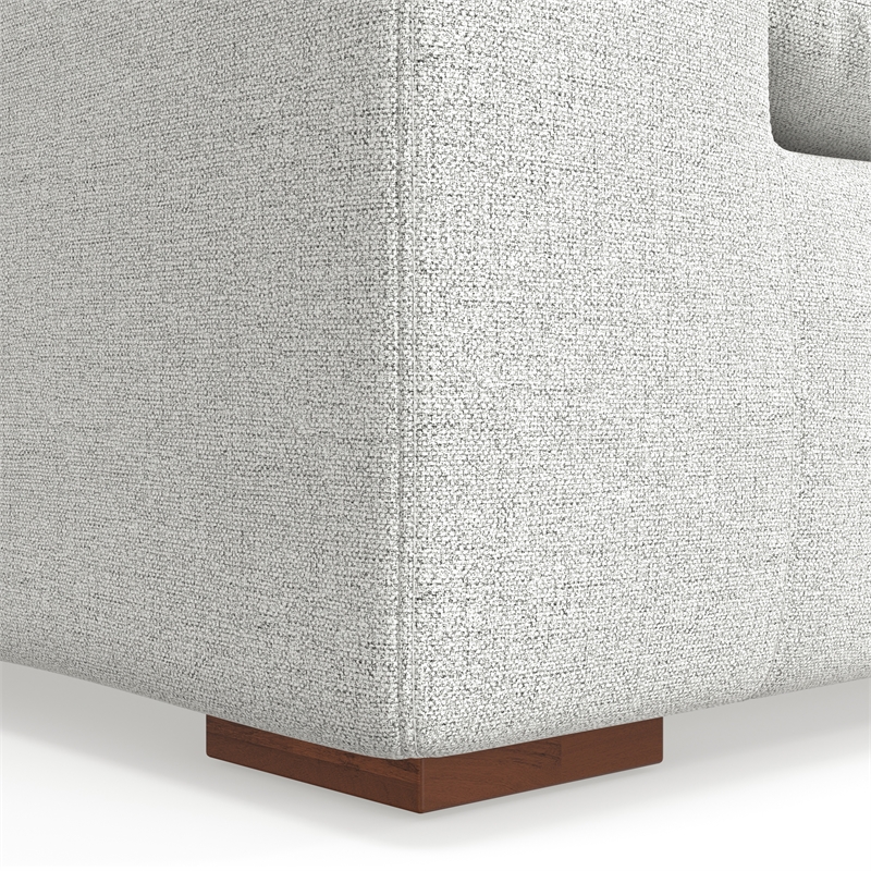 Pemberly Row Right-Arm Sofa Module in Cloud Grey Performance Fabric