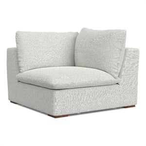 Pemberly Row Corner Sofa Module in Cloud Grey Performance Fabric