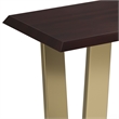 Pemberly Row 42 in Hardwood and Metal Bench in Cognac Finish