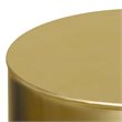 Pemberly Row Cylinder Accent Table in Ombre Black and Gold 16 in