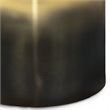 Pemberly Row Cylinder Accent Table in Ombre Black and Gold 16 in
