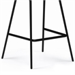 Pemberly Row Counter Height Stool Set of 2 in Camel Brown Faux Leather