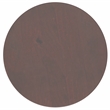 Pemberly Row Industrial Accent Table with Mango Wood Top in Cognac and Gold