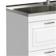 Pemberly Row 46-Inch Utility Sink and Cabinet in Pure White