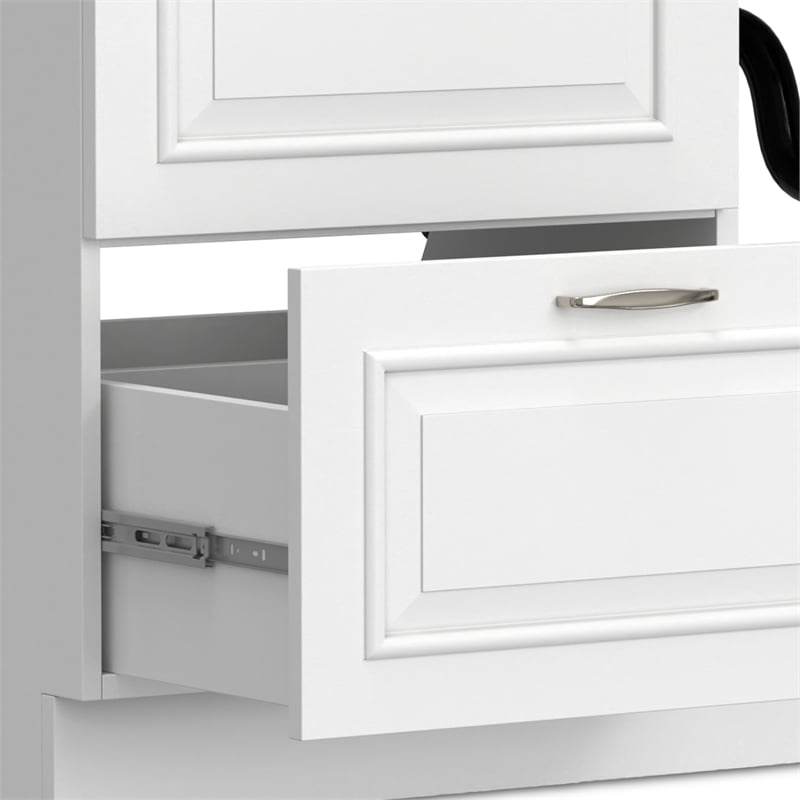 Pemberly Row 46-Inch Utility Sink and Cabinet in Pure White