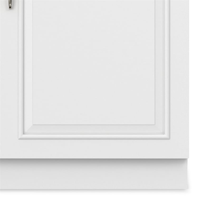 Pemberly Row 46-Inch Utility Sink and Cabinet in Pure White