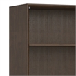 Pemberly Row Industrial 3-Piece TV Stand and Bookcase Set in Walnut Brown