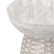 Pemberly Row 13 in Wide Solid Wood Accent Table in White Wash Finish