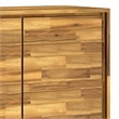 Pemberly Row Acacia Wood Storage Cabinet in Distressed Wheat Finish