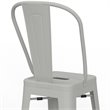 Pemberly Row 30 in Industrial Metal Bar Stools in White Set of 2