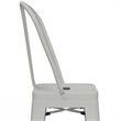 Pemberly Row 30 in Industrial Metal Bar Stools in White Set of 2