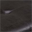 Pemberly Row Tufted Faux Leather Ottoman Bench in Black Distressed Finish